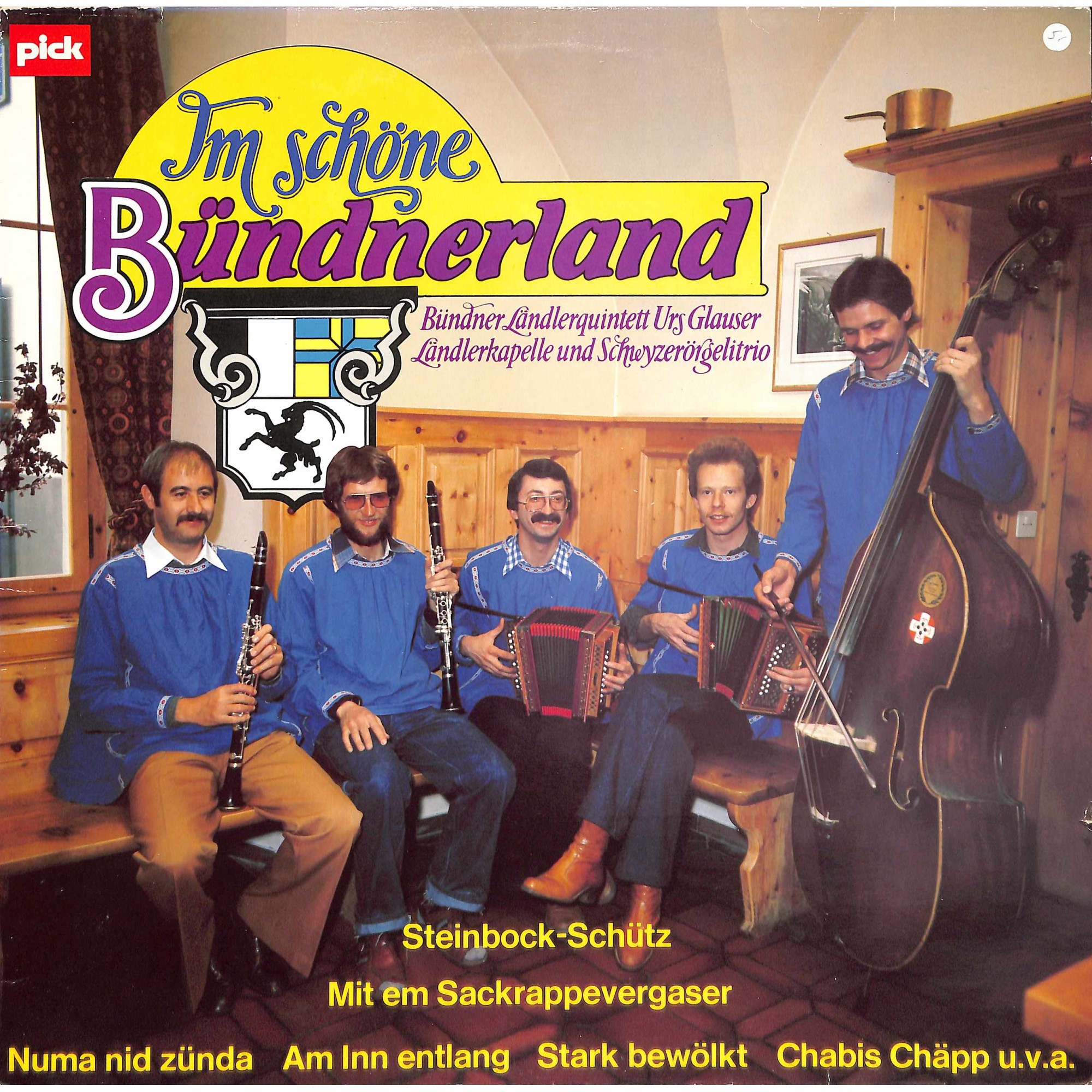 CD-Kopie von Vinyl: Bündner Ländlerquintett Urs Glauser - Im schöne Bündnerland - 1979 CD-Kopie von Vinyl: Bündner Ländlerquintett Urs Glauser - Im schöne Bündnerland - 1979