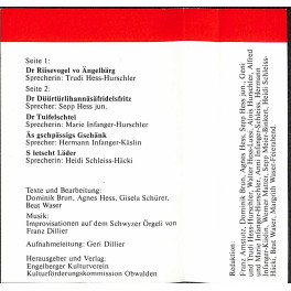 CD Obwaldnerdytschi Gschichte - 5 Gschichte Obwalden - Band 2
