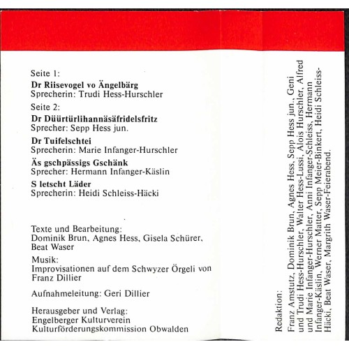 CD Obwaldnerdytschi Gschichte - Äs Nätschi - Giswiler Gschichte - Band 4