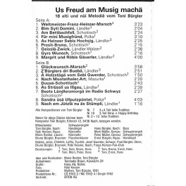 CD Toni Bürgler - 18 alti und nui Melodiä - Us Freud am Musig machä