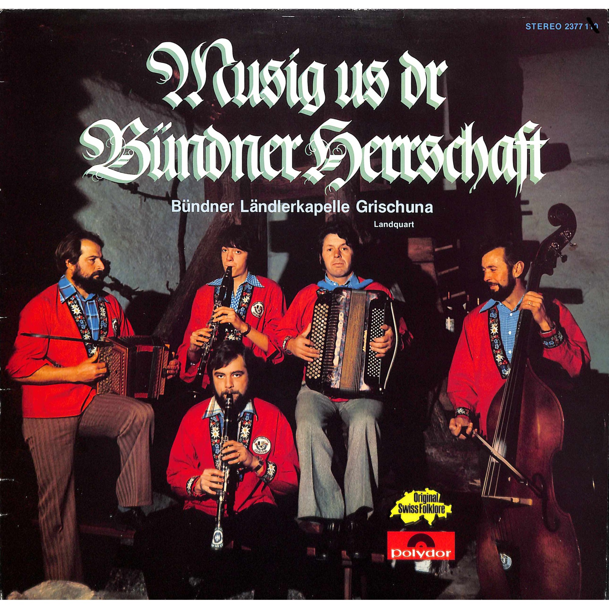 CD-Kopie von Vinyl: Bündner Ländlerkapelle Grischuna Landquart - Musig us dr Bündner Herrschaft - 1979 CD-Kopie von Vinyl: Bündner Ländlerkapelle Grischuna Landquart - Musig us dr Bündner Herrschaft - 1979