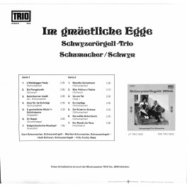 CD-Kopie von Vinyl: Schwyzerörgeli-Trio Schumacher / Schwyn - 1976