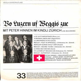 CD-Kopie von Vinyl: Peter Hinnen im Kindli Zürich - Vo Luzern uf Weggis zue
