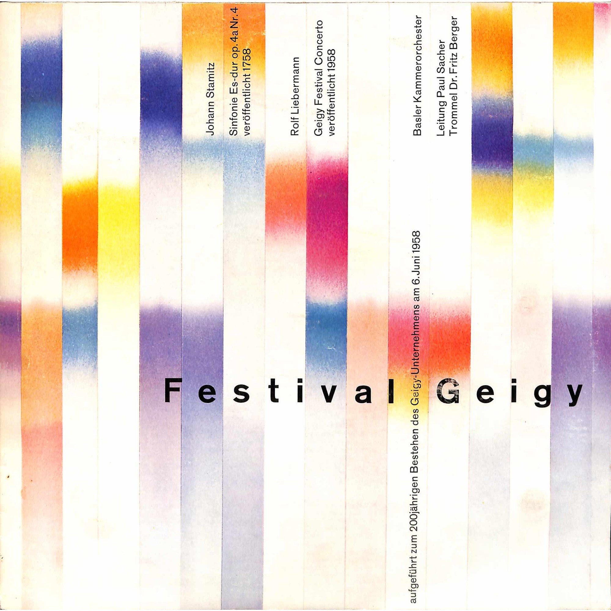CD-Kopie von Vinyl: Festival Geigy Basel CD-Kopie von Vinyl: Festival Geigy Basel