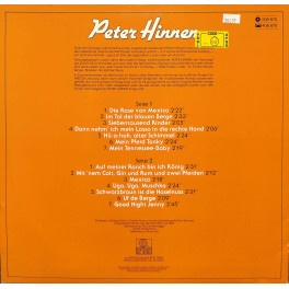 CD-Kopie von Vinyl: Peter Hinnen - 20 Jahre - 1984