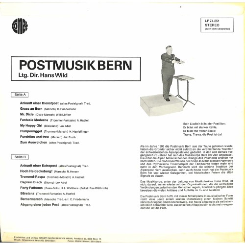 CD-Kopie von Vinyl: Postmusik Bern - Ltg. Dir. Hans Wild