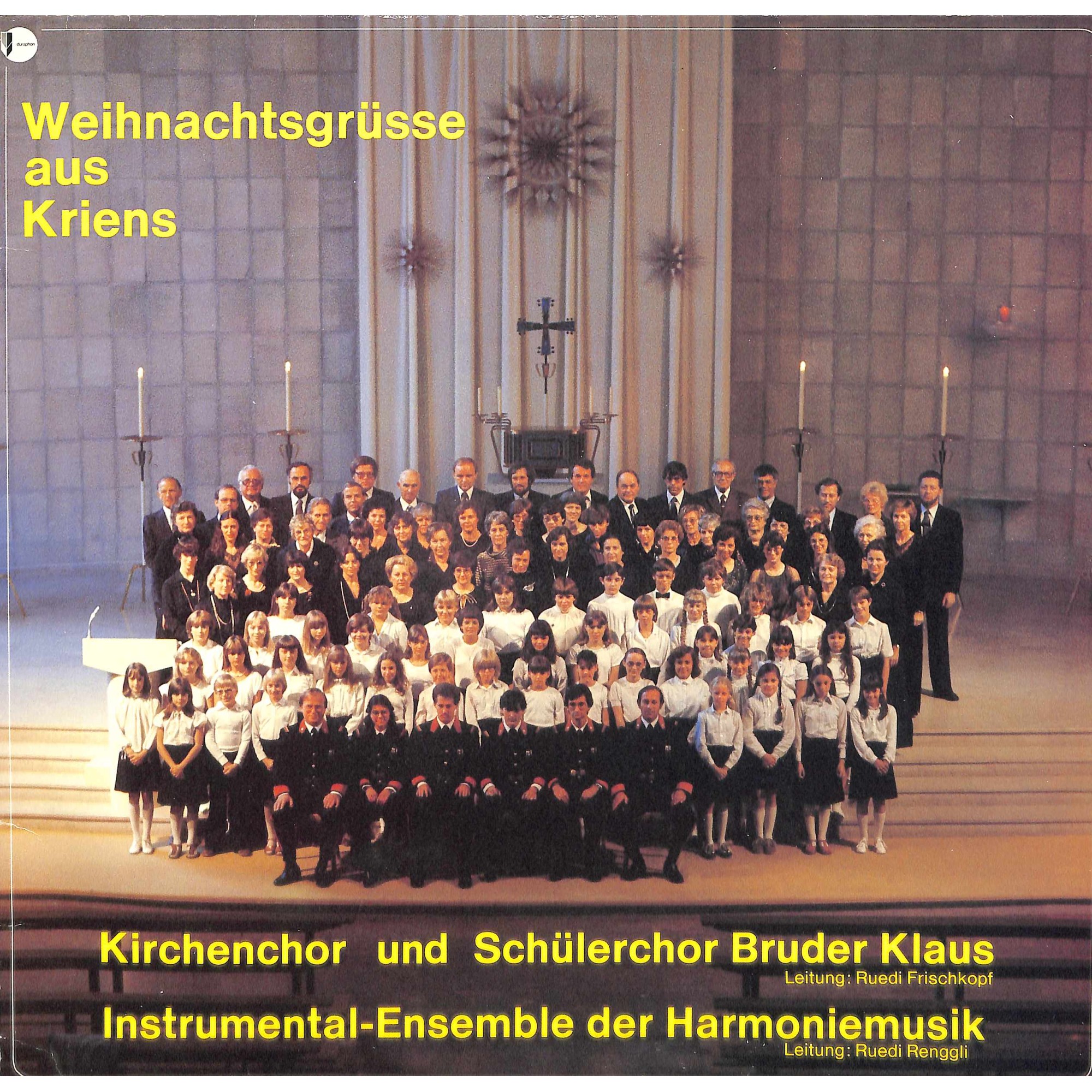 CD-Kopie von Vinyl: Kirchenchor und Schülerchor Bruder Klaus, Kriens - Ltg. Ruedi Frischkopf CD-Kopie von Vinyl: Kirchenchor und Schülerchor Bruder Klaus, Kriens - Ltg. Ruedi Frischkopf