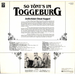 CD-Kopie von Vinyl: Jodlerklub Ebnat-Kappel - So tönt's im Toggeburg