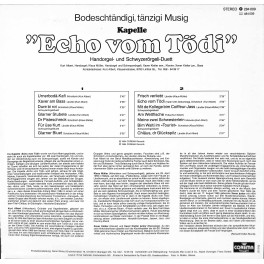 CD-Kopie von Vinyl: Echo vom Tödi - Bodeschtändigi, tänzigi Musig - 1984