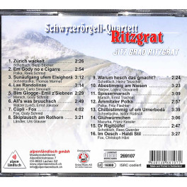 CD Jitz grad Ritzgrat - Schwyzerörgeli-Quartett Ritzgrat