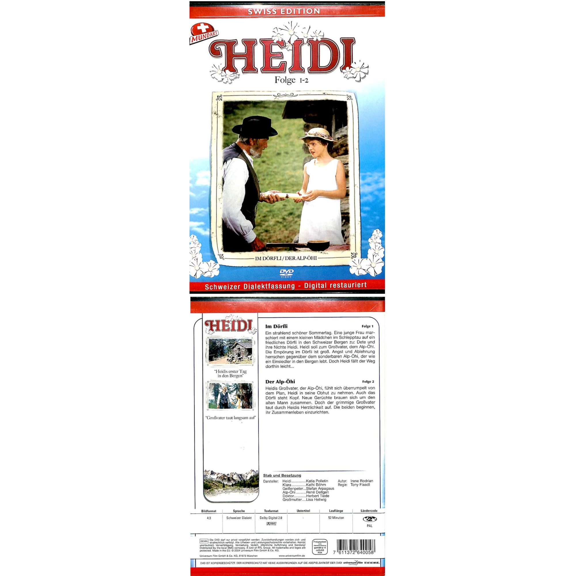 Occ. DVD Heidi - Die erfolgreiche Fernsehserie in Mundart - mit Katja Polletin und Stefan Arpagaus Folge 1-2 Occ. DVD Heidi - Die erfolgreiche Fernsehserie in Mundart - mit Katja Polletin und Stefan Arpagaus Folge 1-2