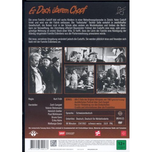 DVD Es Dach überem Chopf - Klassiker von Kurt Früh mit Zarli Carigiet u.a.