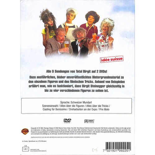 Occ. DVD Total Birgit - Comedy mit Birgit Steinegger  2 DVDs