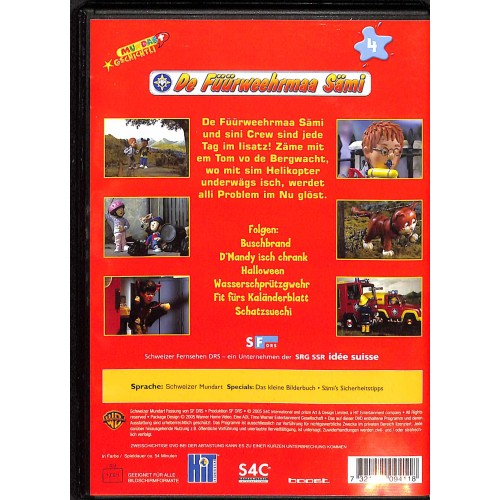 DVD De Füürweehrmaa Sämi - Die schpannendschte Gschichte  4