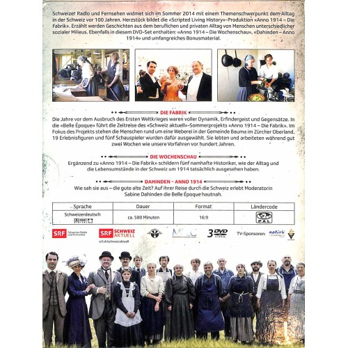 DVD Anno 1914 - Leben wie vor 100 Jahren - SRF Doku 3DVDs