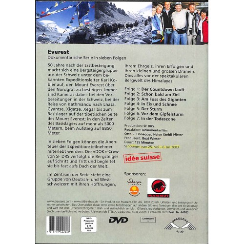 DVD Everest - Dokumentarische Serie in sieben Folgen   SF DRS