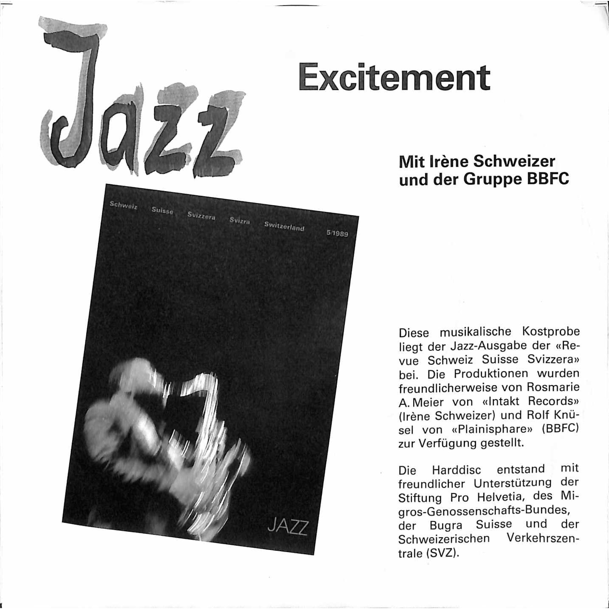 Occ. EP Vinyl: Irène Schweizer und Gruppe BBFC - Jazz Excitement Occ. EP Vinyl: Irène Schweizer und Gruppe BBFC - Jazz Excitement