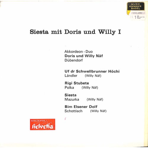 Occ. EP Vinyl: Akk-Duo Doris und Willy Näf Dübendorf - Siesta mti Doris und Willy I