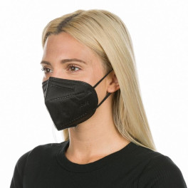 Schutzmaske für das Gesicht FFP2 NR in schwarz, 10 Stk