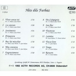 CD-Kopie: Hits dils Furbaz - Furbaz CD-Kopie: Hits dils Furbaz - Furbaz