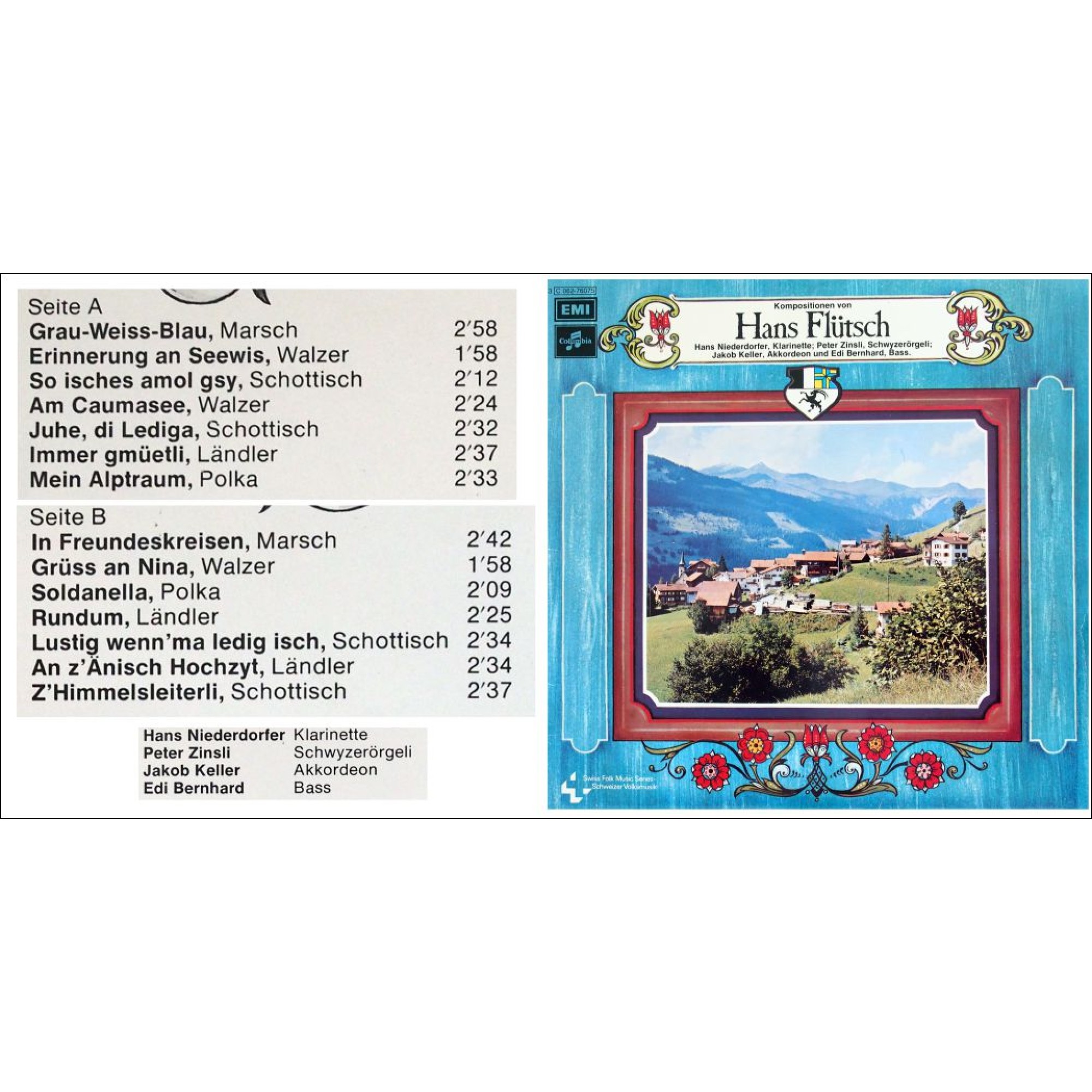 CD-Kopie von Vinyl: Kompositionen von Hans Flütsch - Chur/Pany CD-Kopie von Vinyl: Kompositionen von Hans Flütsch - Chur/Pany