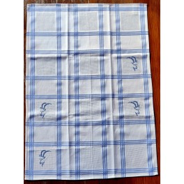 Geschirrhandtuch - Handtuch zum Trocknen von Geschirr mit Steinbock handgestickt Geschirrhandtuch - Handtuch zum Trocknen von Geschirr mit Steinbock handgestickt