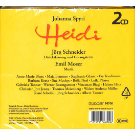 CD Heidi Folge 1+2 - von Jörg Schneider, Emil Moser, Anne-Marie Blanc uva.