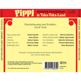 CD Pippi Langstrumpf im Taka-Tuka-Land - Dialekt-Hörspiel