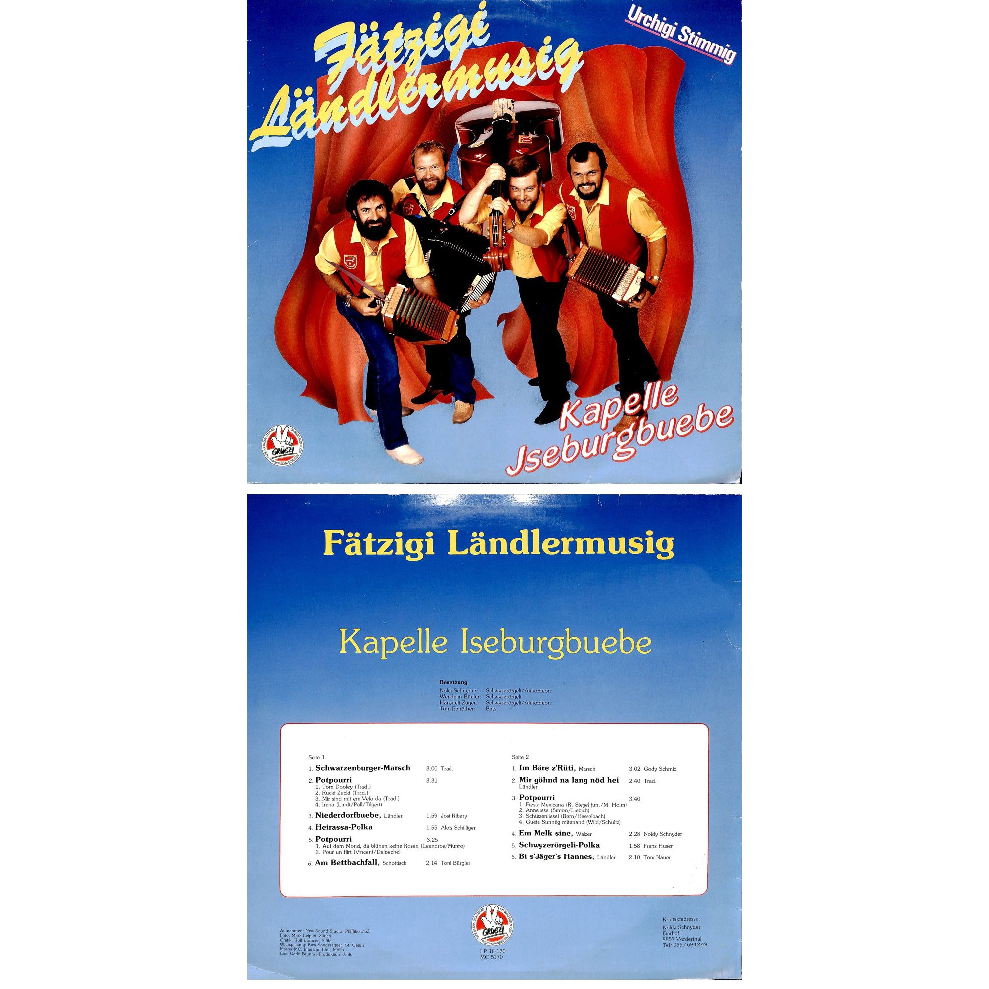 CD-Kopie von Vinyl: Kapelle Iseburgbuebe - Fätzigi Ländlermusig CD-Kopie von Vinyl: Kapelle Iseburgbuebe - Fätzigi Ländlermusig
