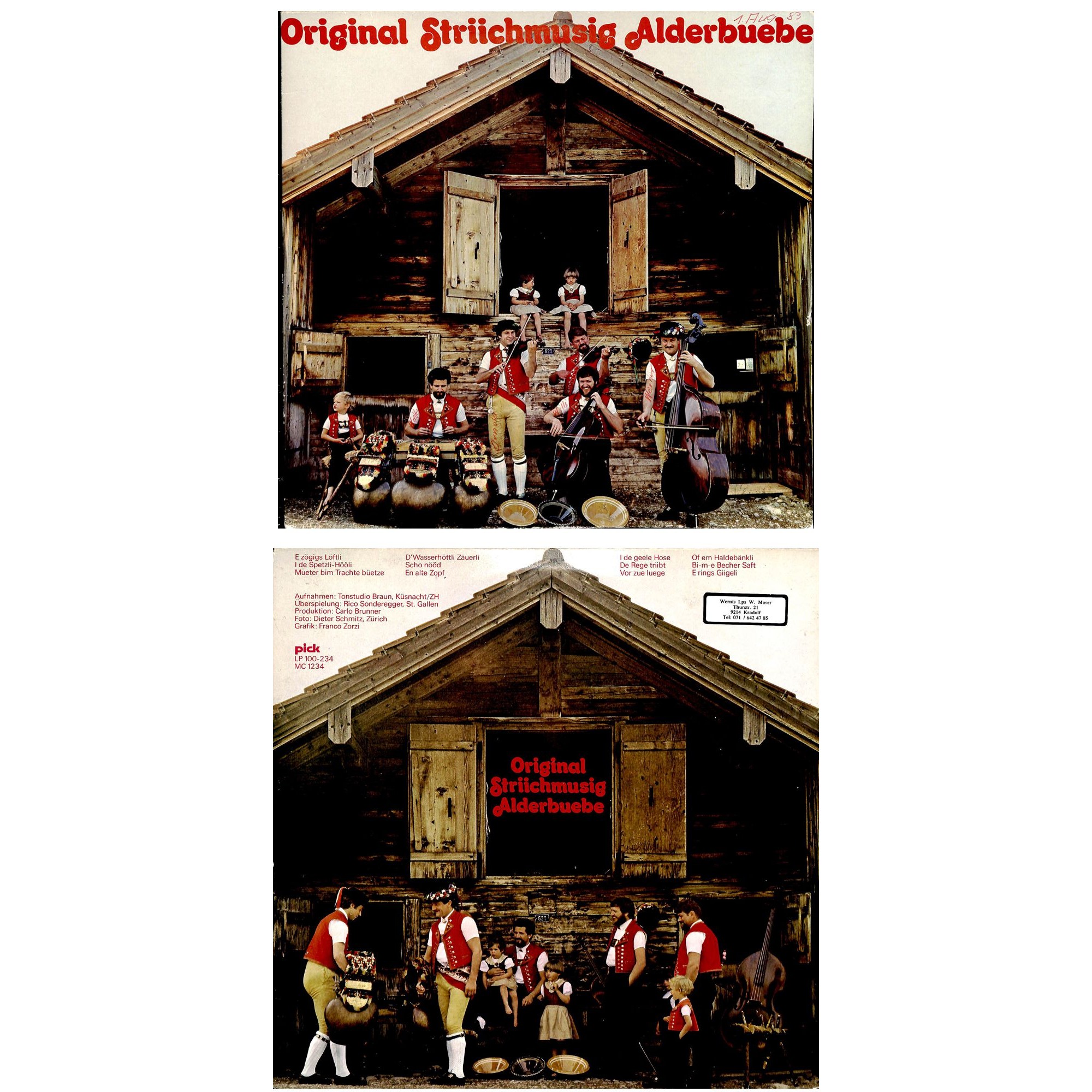 CD-Kopie von Vinyl: Original Striichmusig Alderbuebe (Kapelle Alderbuebe) - 1982 CD-Kopie von Vinyl: Original Striichmusig Alderbuebe (Kapelle Alderbuebe) - 1982