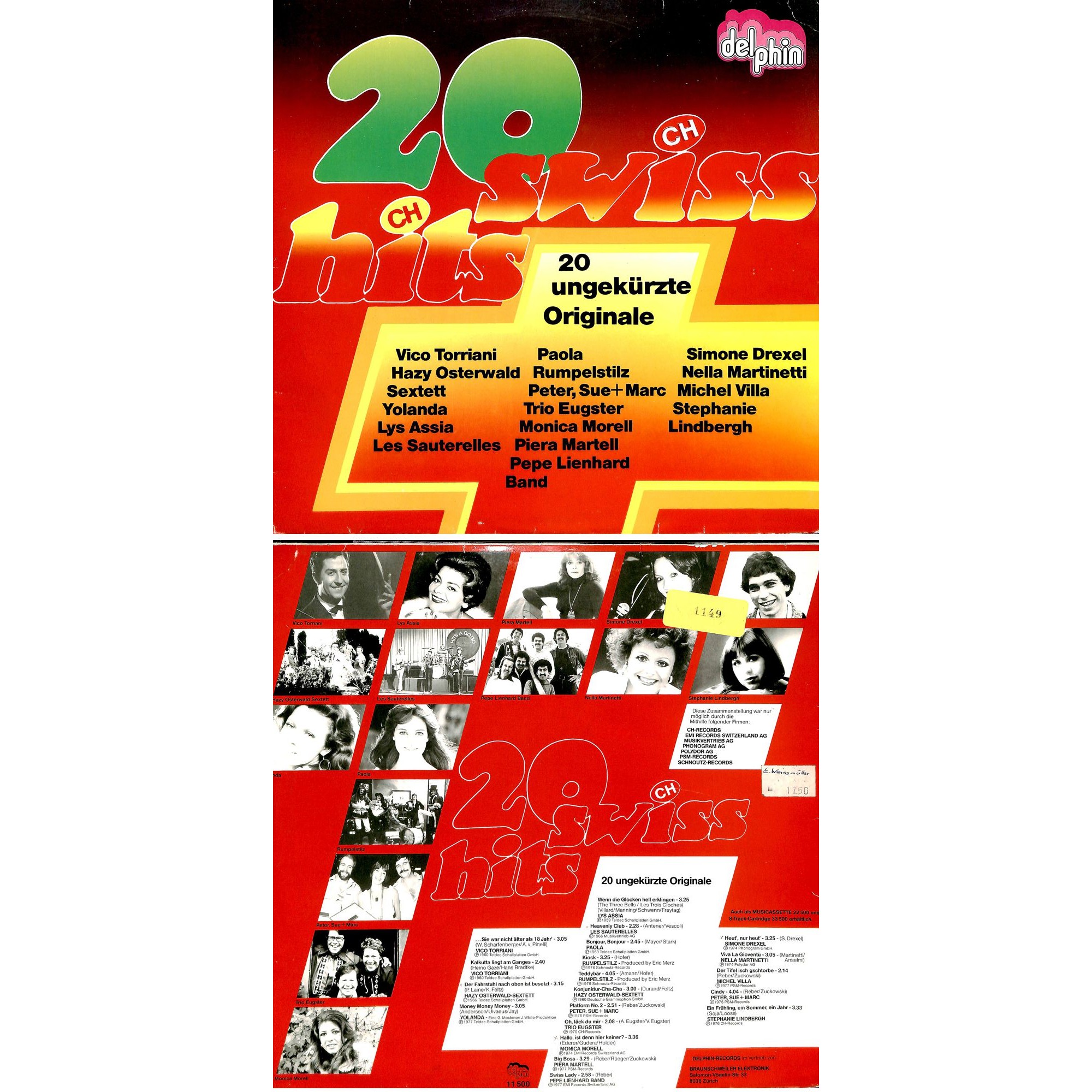 CD-Kopie von Vinyl: 20 Swiss Hits - ungekürzte Originale CD-Kopie von Vinyl: 20 Swiss Hits - ungekürzte Originale