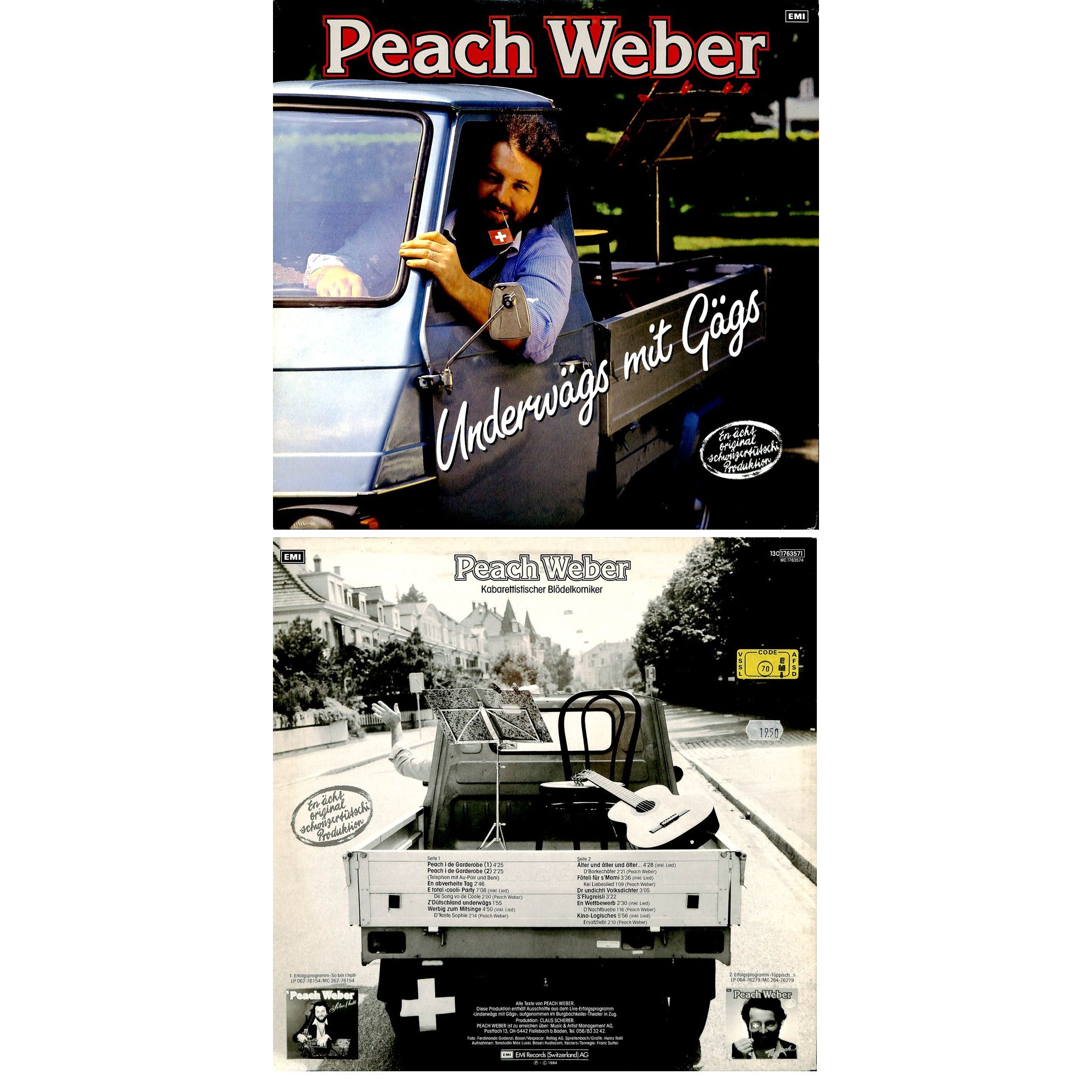 CD-Kopie von Vinyl: Peach Weber - Underwägs mit Gägs CD-Kopie von Vinyl: Peach Weber - Underwägs mit Gägs