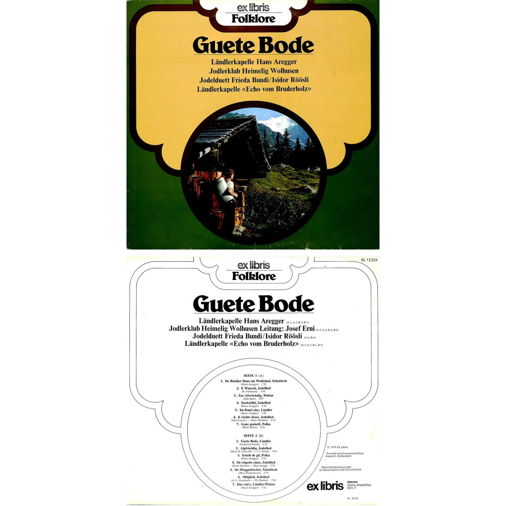 CD-Kopie von Vinyl: LK Hans Aregger, Echo vom Bruderholz, Frieda Bundi-Isidor Röösli u.a. CD-Kopie von Vinyl: LK Hans Aregger, Echo vom Bruderholz, Frieda Bundi-Isidor Röösli u.a.