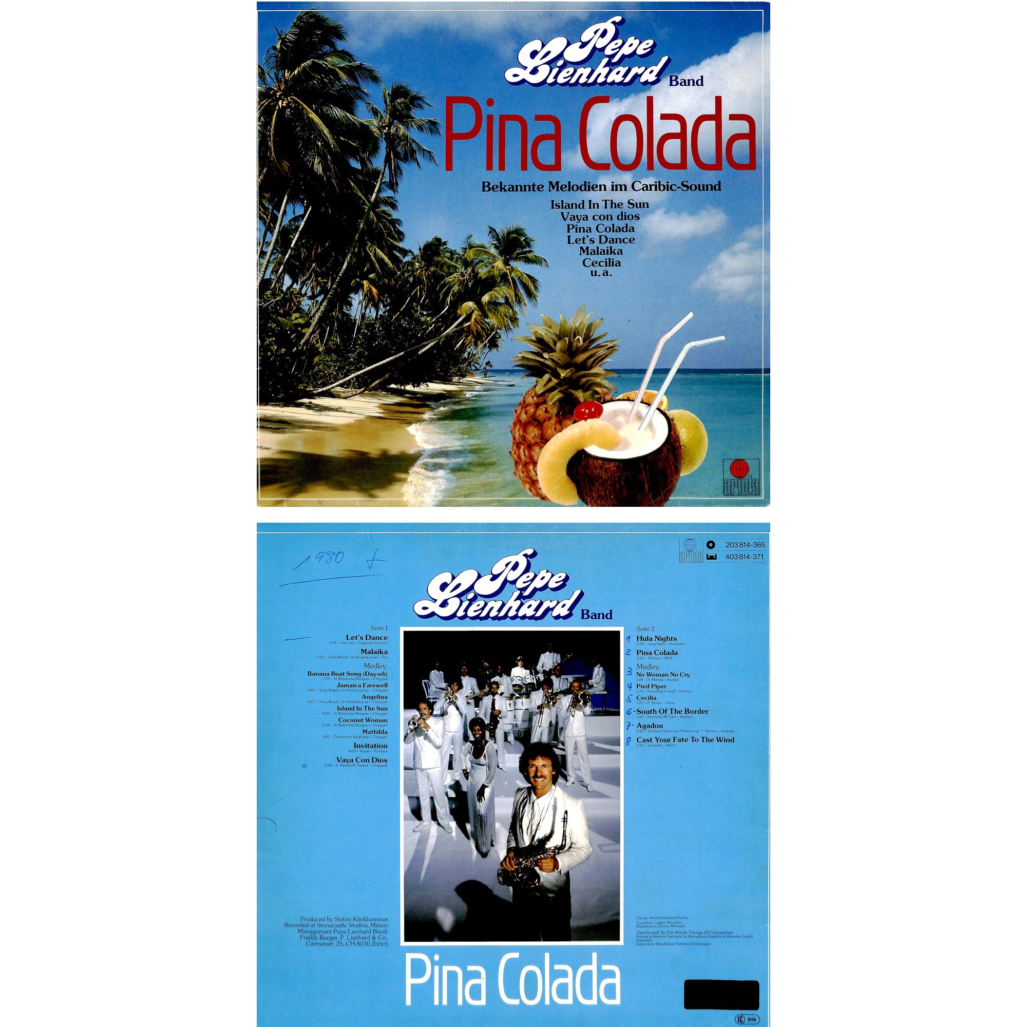 CD-Kopie von Vinyl: Pepe Lienhard Band - Pina Colada CD-Kopie von Vinyl: Pepe Lienhard Band - Pina Colada