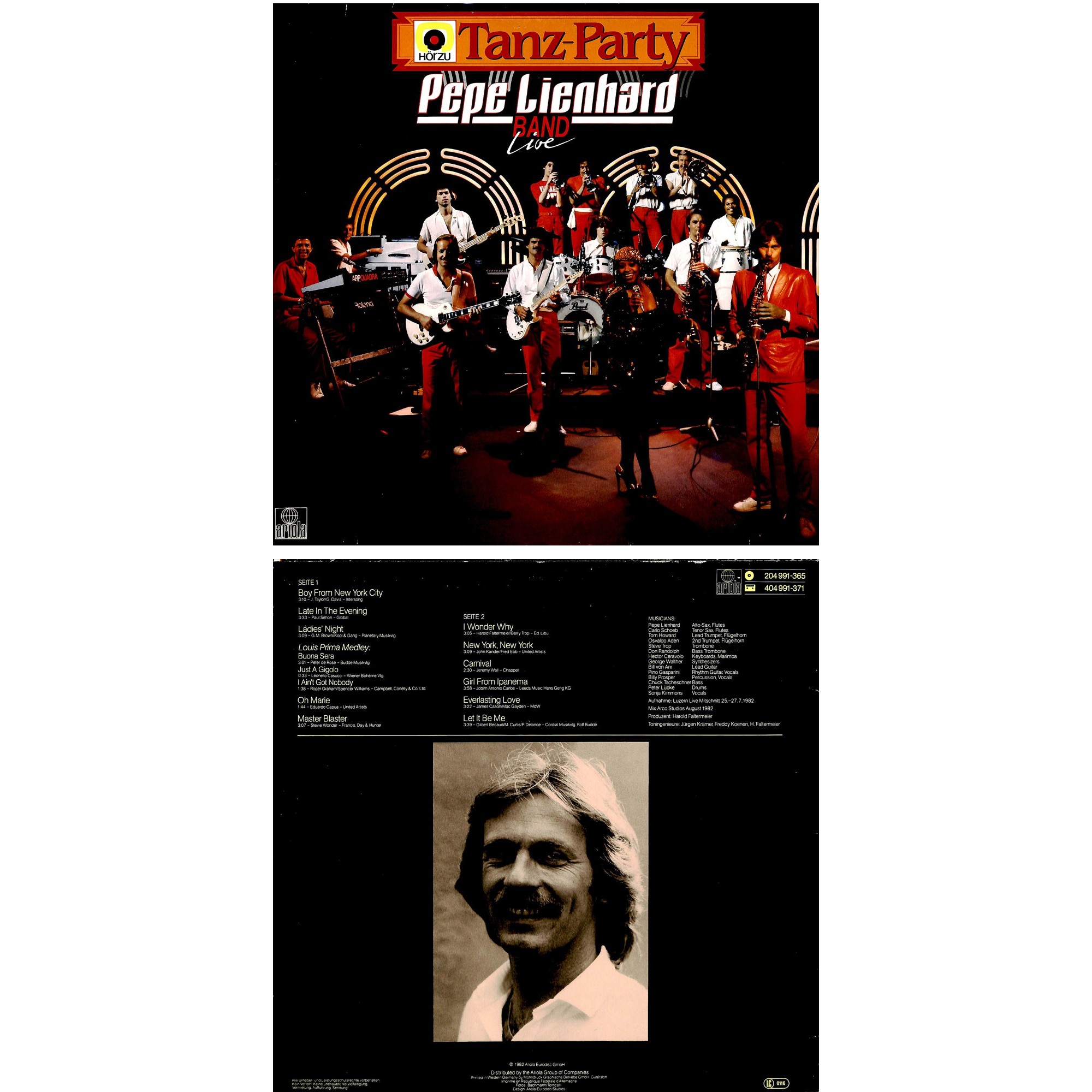 CD-Kopie von Vinyl: Pepe Lienhard Band - Live in Luzern 1982 CD-Kopie von Vinyl: Pepe Lienhard Band - Live in Luzern 1982