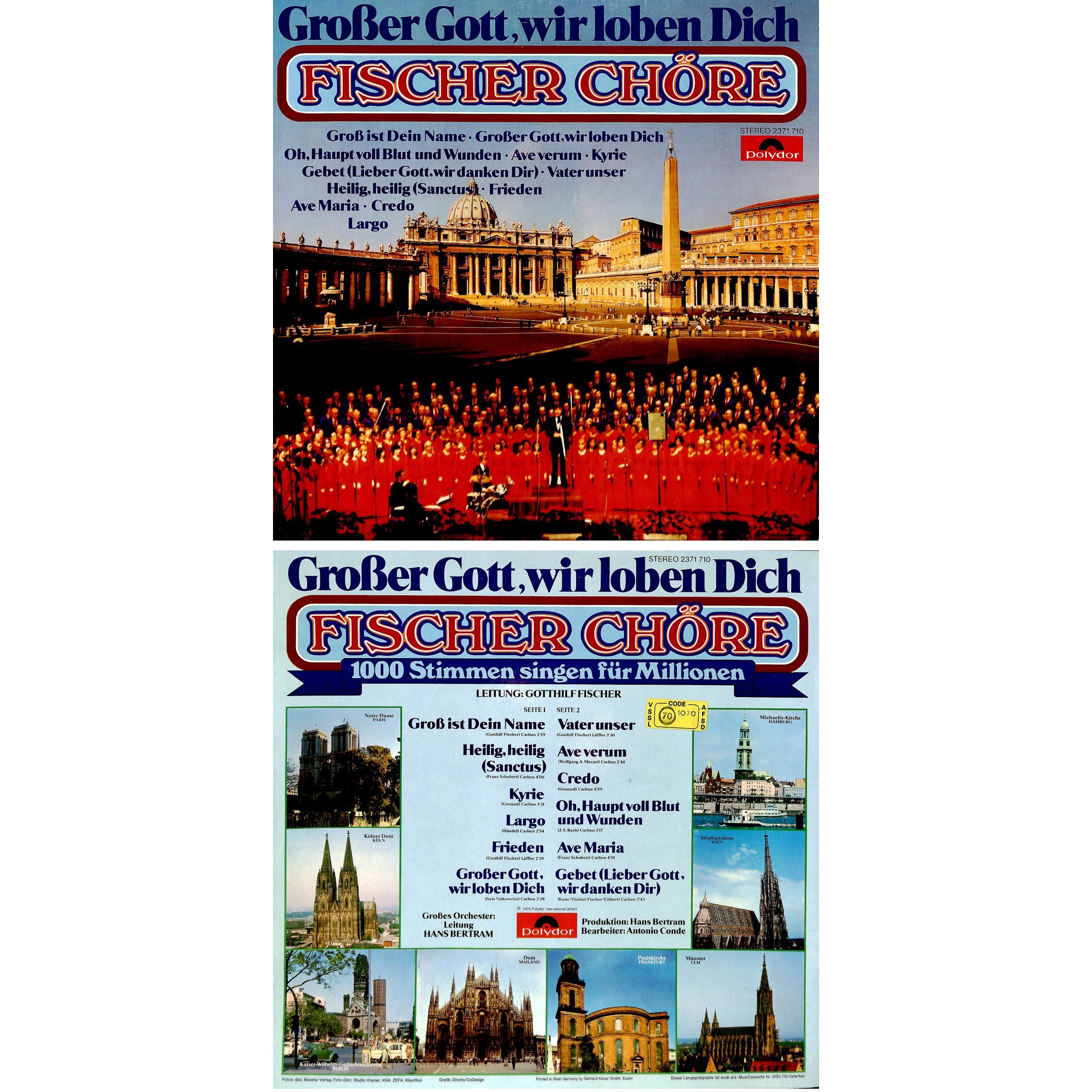 CD-Kopie von Vinyl: Fischer-Chöre - Grosser Gott wie loben Dich - 1976 CD-Kopie von Vinyl: Fischer-Chöre - Grosser Gott wie loben Dich - 1976