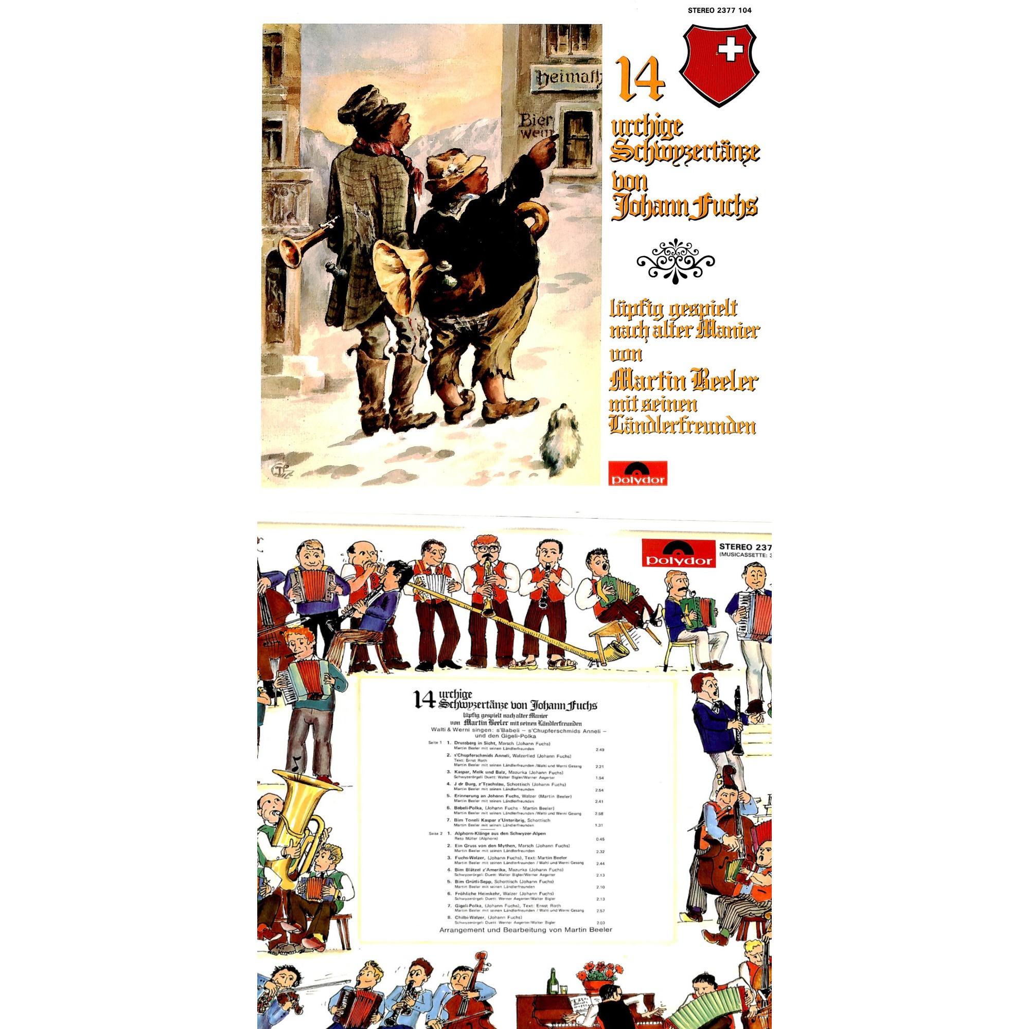 CD-Kopie von Vinyl: Martin Beeler mit seinen Ländlerfreunden - spielen Johann Fuchs - 1979 CD-Kopie von Vinyl: Martin Beeler mit seinen Ländlerfreunden - spielen Johann Fuchs - 1979