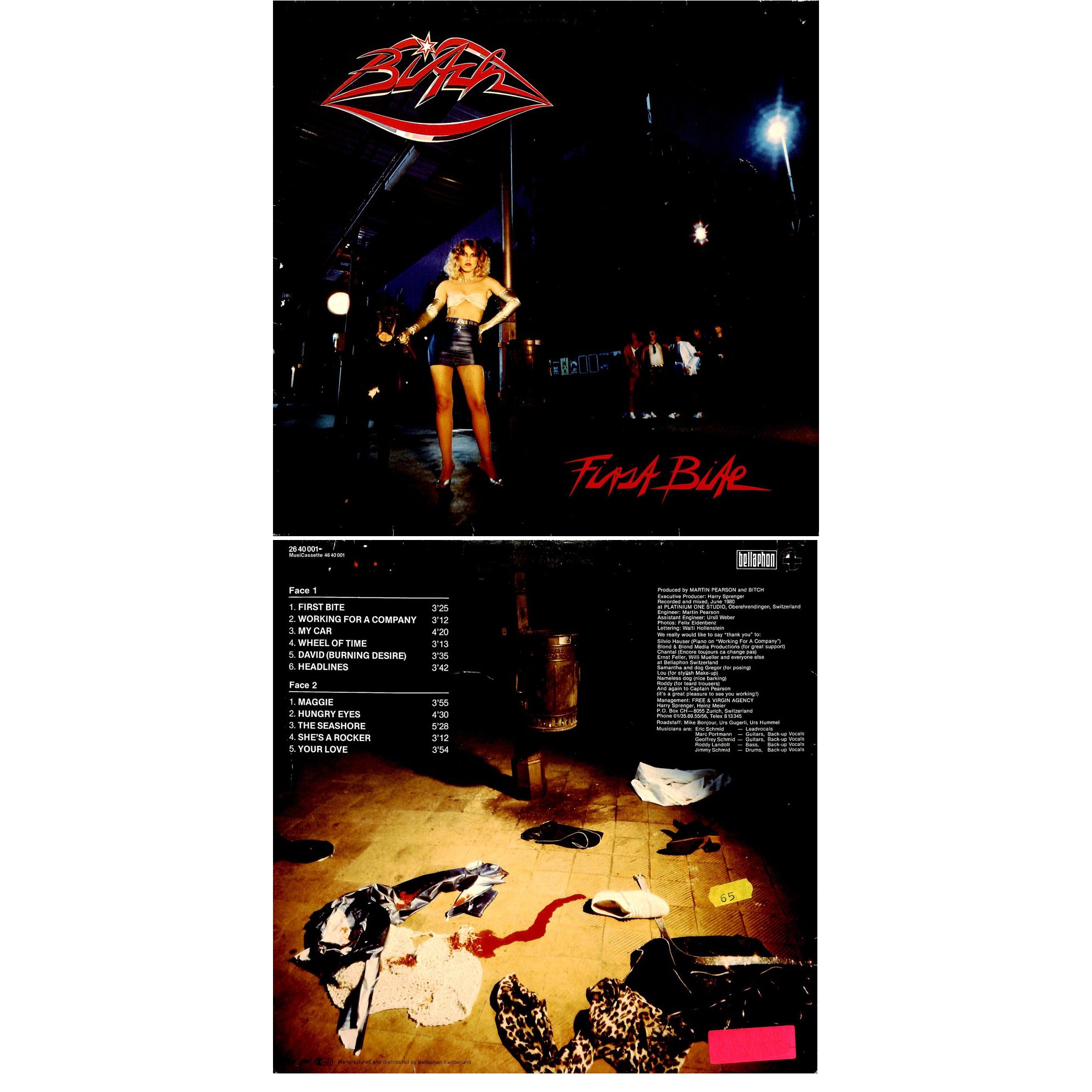 CD-Kopie Vinyl: Bitch - First Bite - 1980 CD-Kopie Vinyl: Bitch - First Bite - 1980