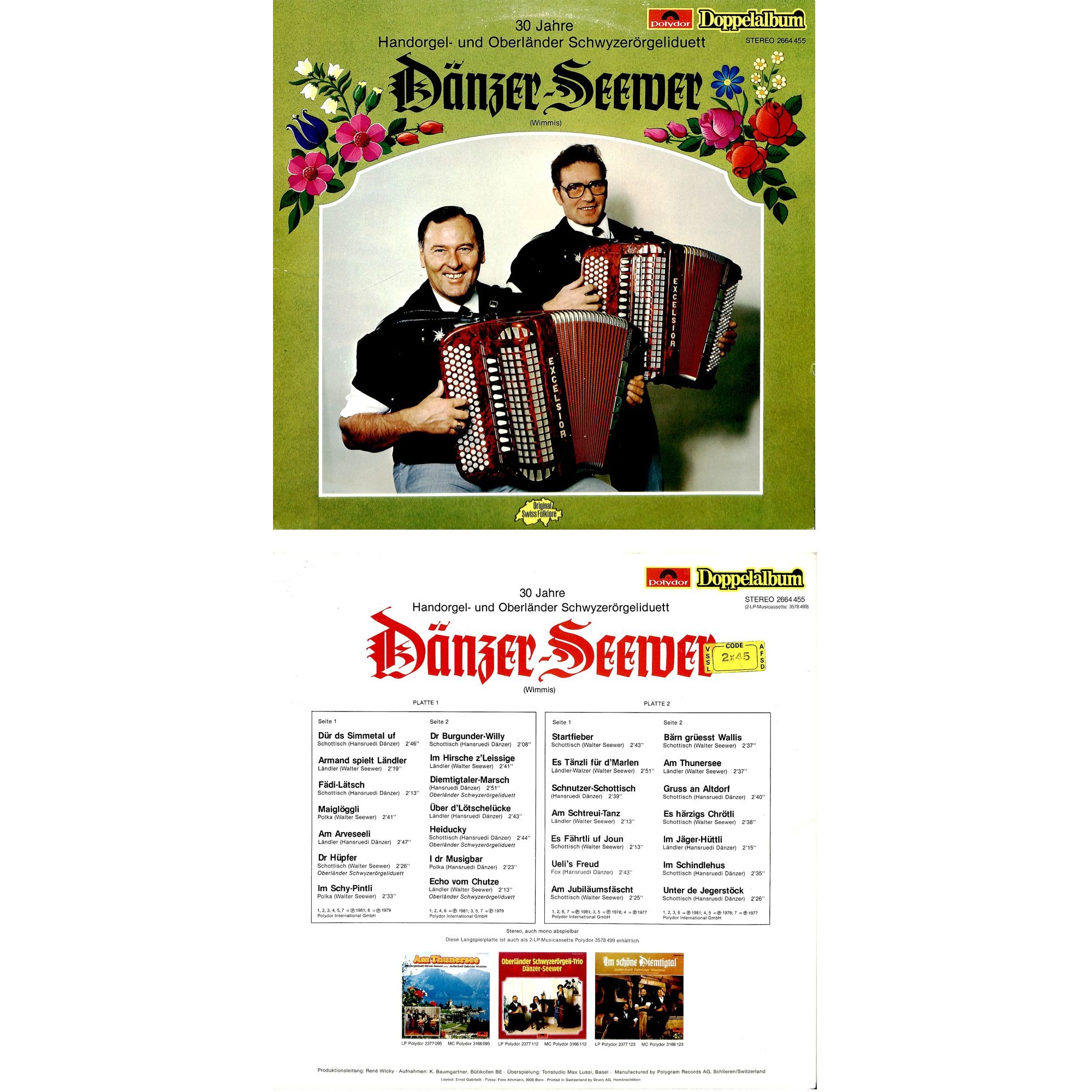 CD-Kopie von Vinyl: HD Dänzer-Seewer - 30 Jahre Doppelalbum CD-Kopie von Vinyl: HD Dänzer-Seewer - 30 Jahre Doppelalbum