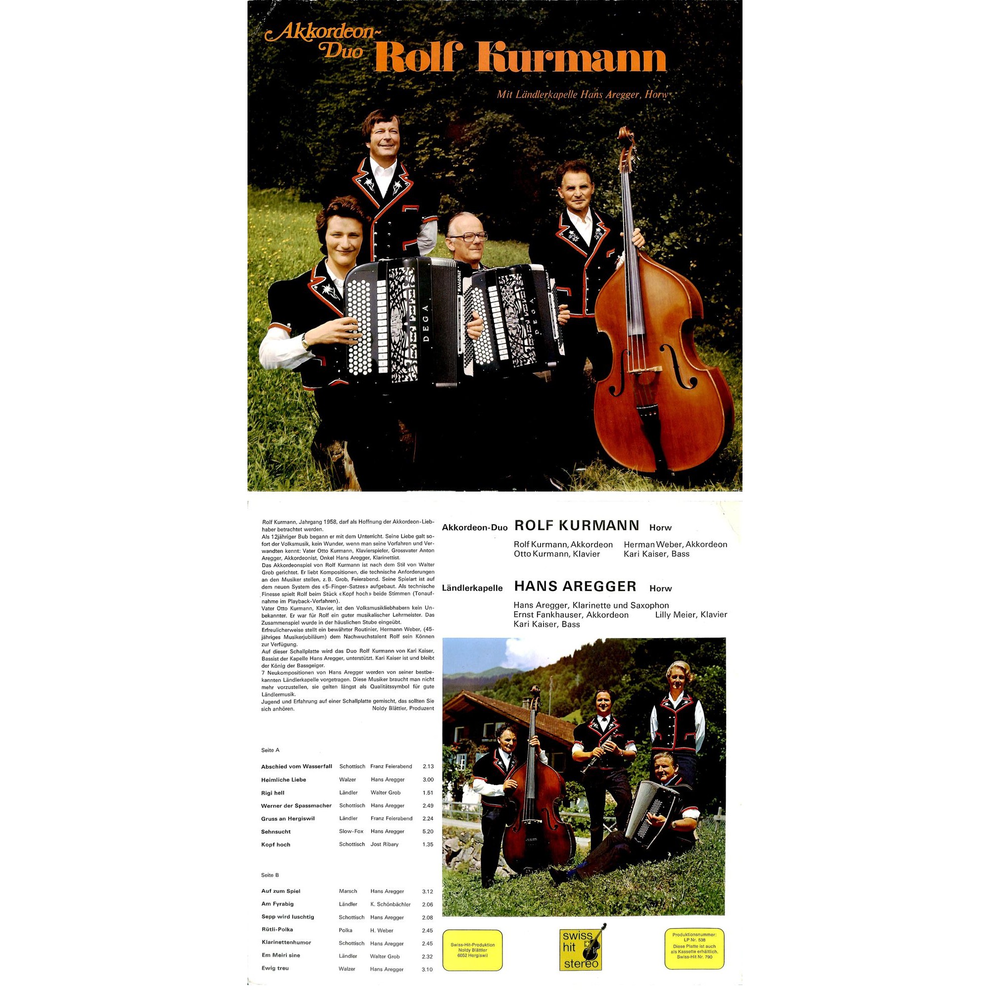 CD-Kopie von Vinyl: Akk-Duo Rolf Kurmann mit LK Hans Aregger - 1976 CD-Kopie von Vinyl: Akk-Duo Rolf Kurmann mit LK Hans Aregger - 1976