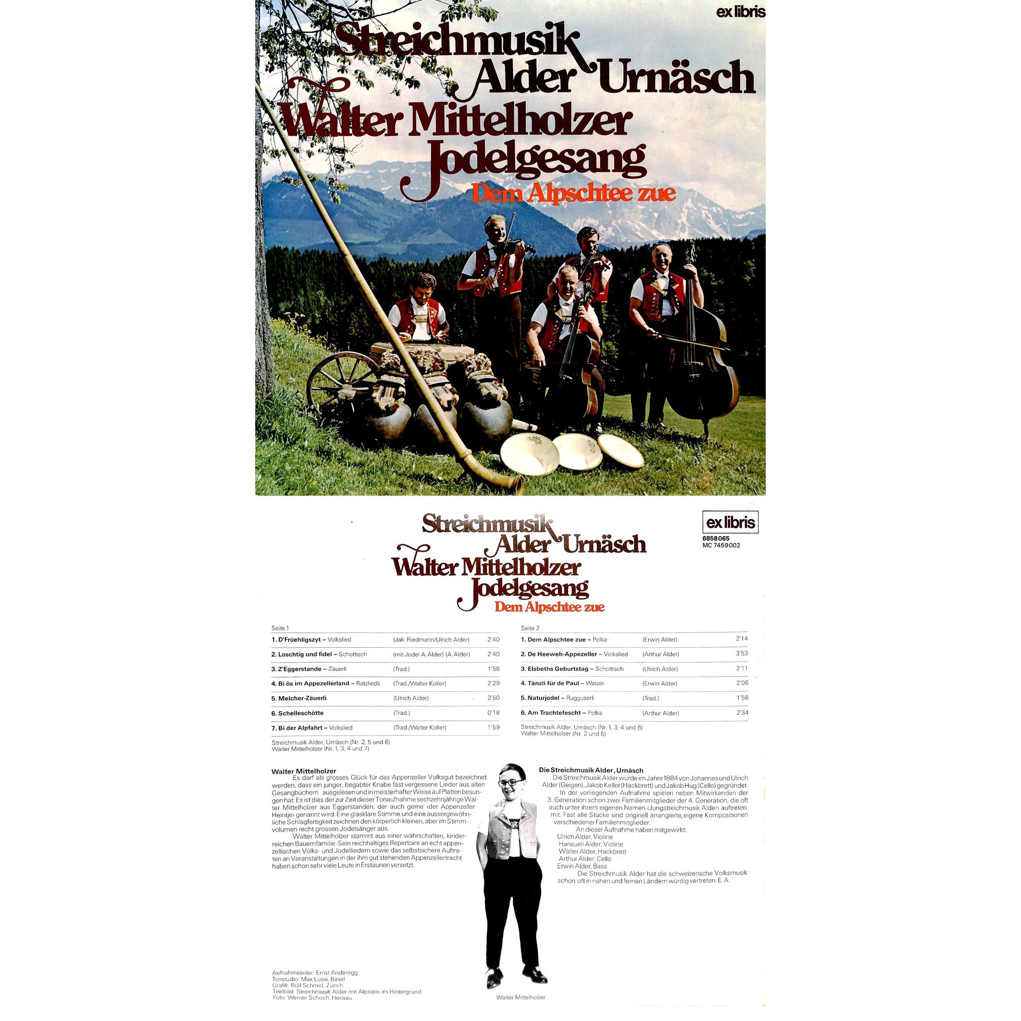 CD-Kopie von Vinyl: Streichmusik Alder Urnäsch u. Walter Mittelholzer - 1973 CD-Kopie von Vinyl: Streichmusik Alder Urnäsch u. Walter Mittelholzer - 1973