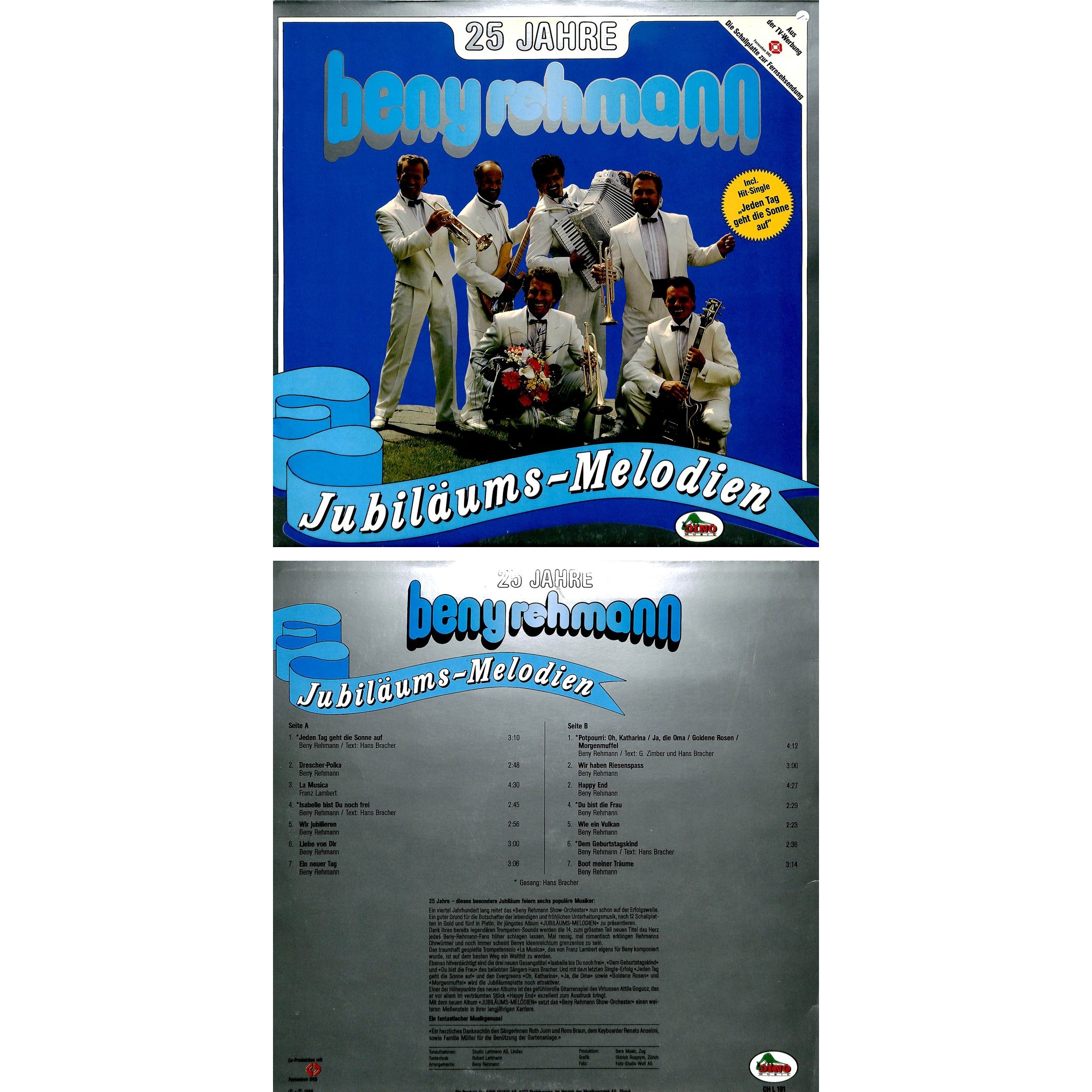 CD-Kopie von Vinyl: Beny Rehmann - 25 Jahre Jubiläums-Melodien - 1988 CD-Kopie von Vinyl: Beny Rehmann - 25 Jahre Jubiläums-Melodien - 1988