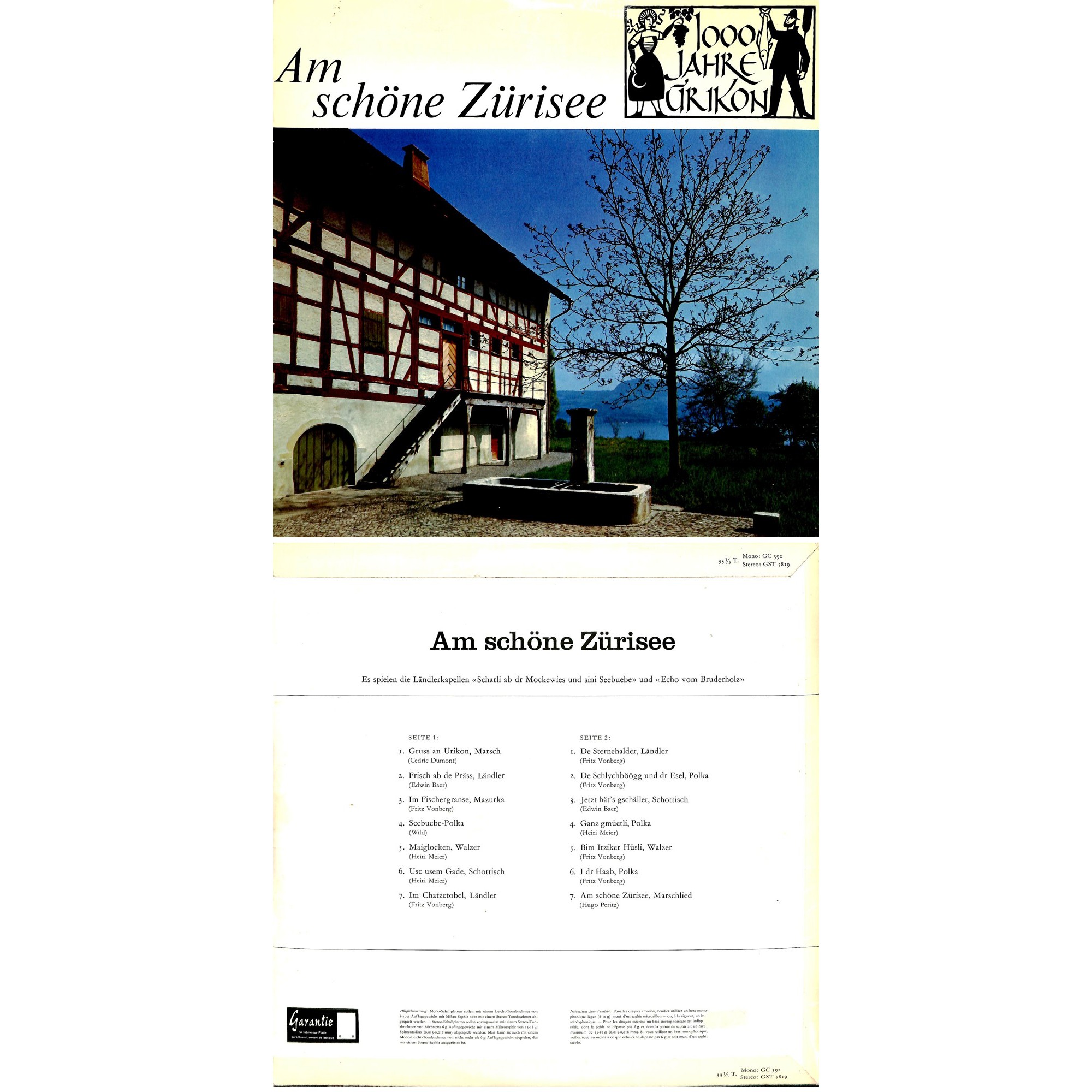 CD-Kopie von Vinyl: LK Scharli ab dr Mockewies und sini Seebuebe, Echo vom Bruderholz CD-Kopie von Vinyl: LK Scharli ab dr Mockewies und sini Seebuebe, Echo vom Bruderholz