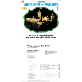 CD-Kopie von Vinyl: Adolf und Josef-Marie Imhof-Urheimat der Walser 1-Walliser Volksmelodien