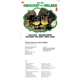 CD-Kopie von Vinyl: Adolf und Josef-Marie Imhof-Urheimat der Walser 3-Walliser Volksmelodien