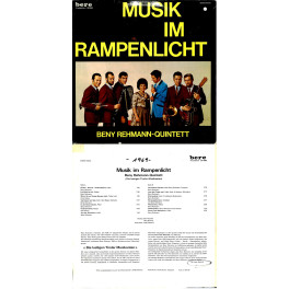 CD-Kopie von Vinyl: Beny Rehmann Quintett - Musik im Rampenlicht - 1969