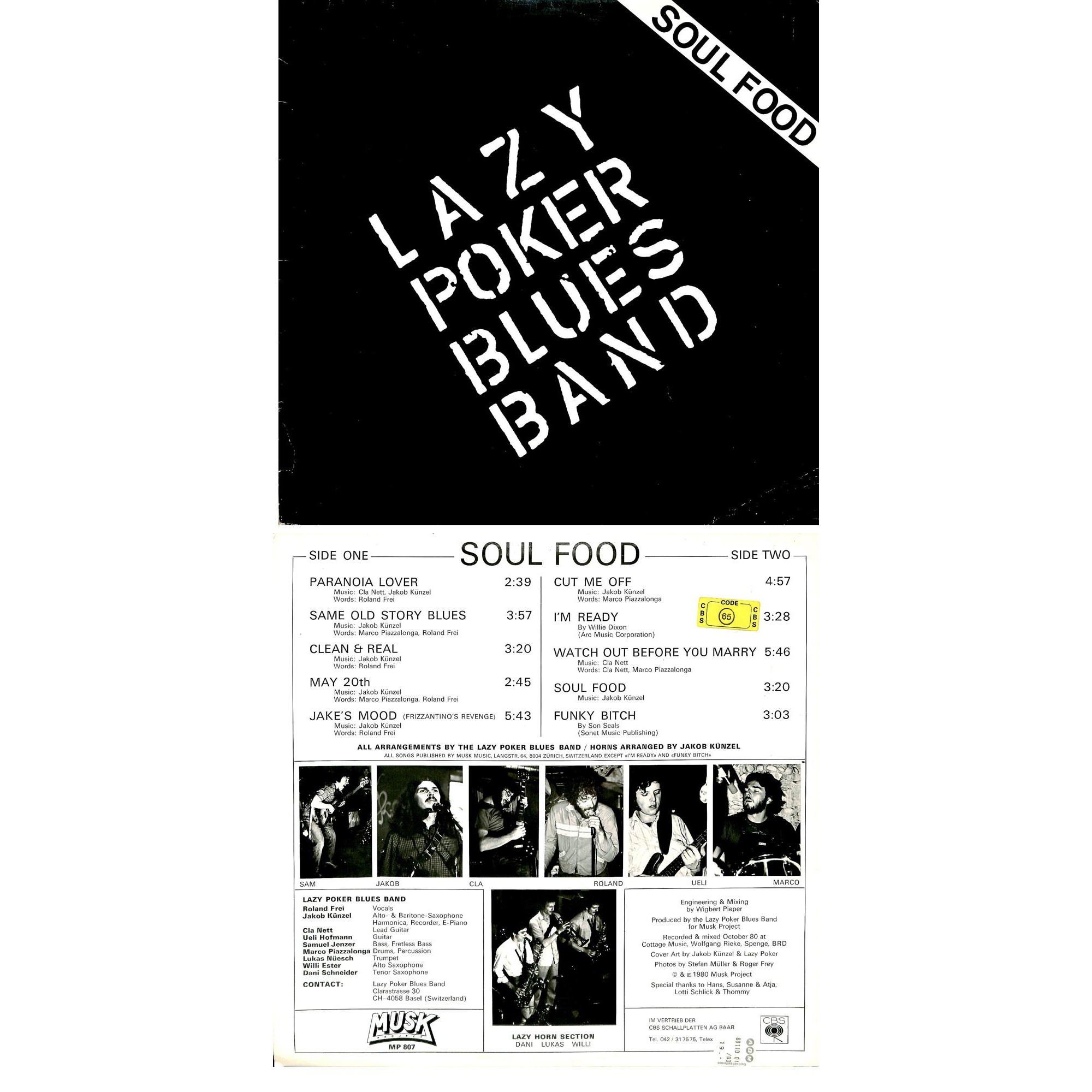 CD-Kopie von Vinyl: Lazy Poker Blues Band - Soul Food CD-Kopie von Vinyl: Lazy Poker Blues Band - Soul Food