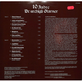 CD-Kopie von Vinyl: 10 Jahre De urchigä Glarner