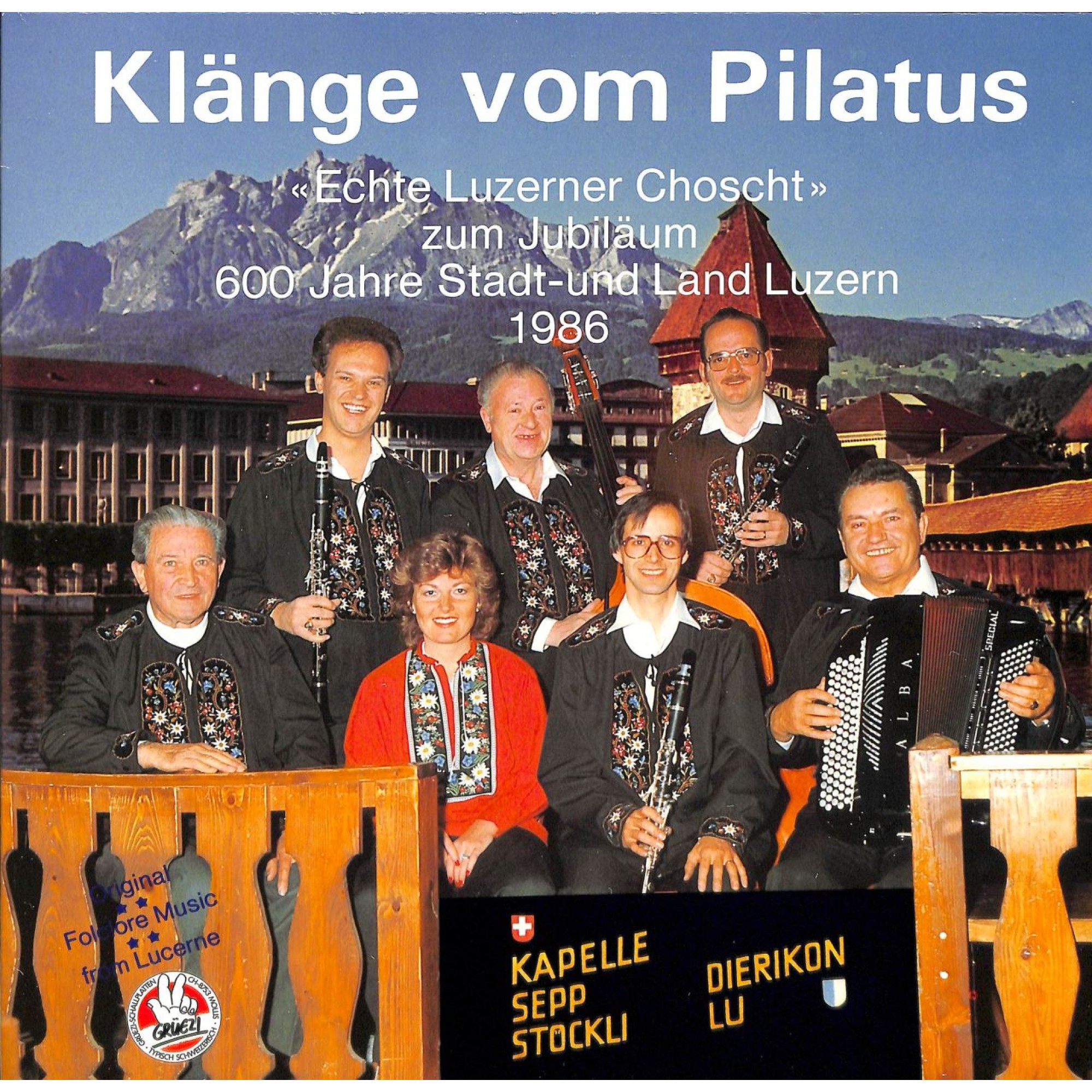 CD Kapelle Sepp Stöckli Dierikon - Klänge vom Pilatus - 1985 CD Kapelle Sepp Stöckli Dierikon - Klänge vom Pilatus - 1985