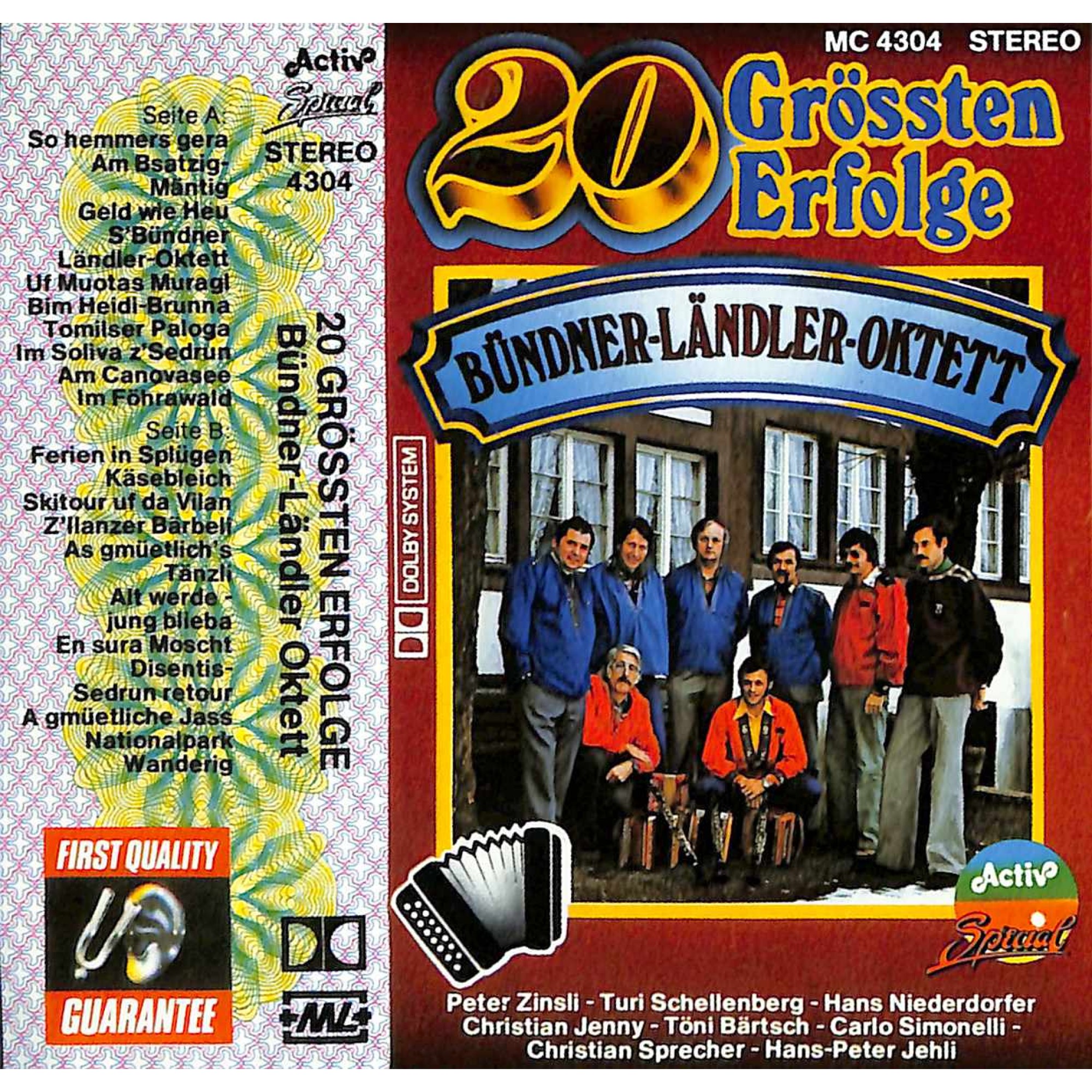 CD Bündner-Ländler-Oktett - 20 Grössten Erfolge CD Bündner-Ländler-Oktett - 20 Grössten Erfolge